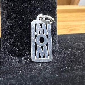 James Avery RETIRED Sterling Silver MOM Charm Pendant; Mom/Mother Gifts